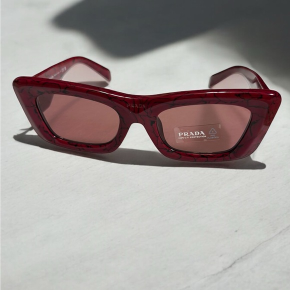 Women’s Prada Rectangle Marble Sunglasses main image 6